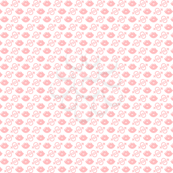 Valentine's day pattern, trendy simple vector design