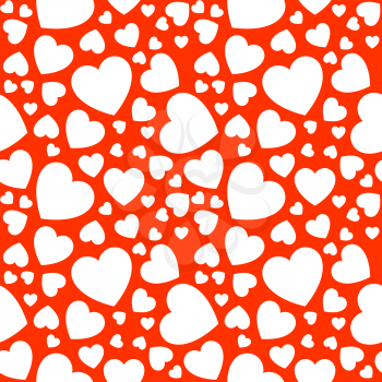 Love background with hearts, trendy simple vector for your holiday design