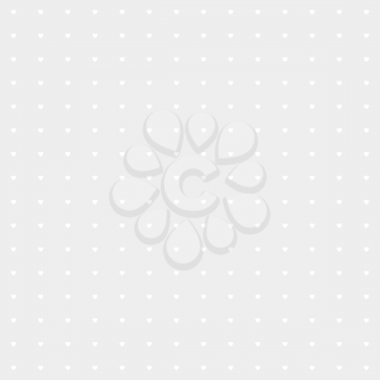 Gray pattern with little hearts, simple vector for your love design