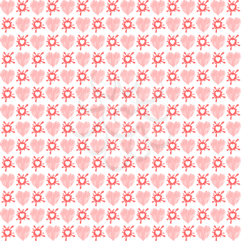 Valentine's day pattern, simple vector design element