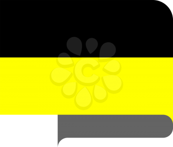 Flag of Aachen horizontal shape, pointer for world map