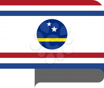 Flag of Curacao Governors Standard horizontal shape, pointer for world map
