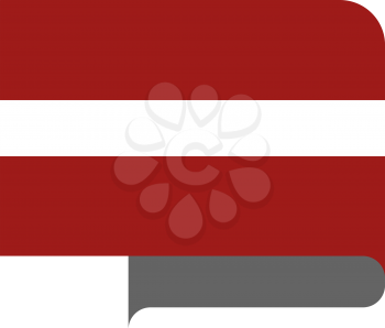 Flag of Latvia horizontal shape, pointer for world map