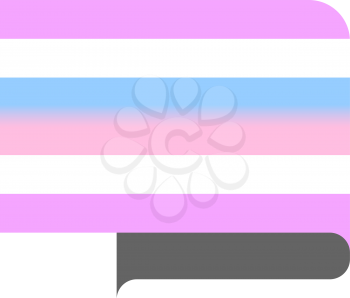 Bigender Pride Flag, vector illustration