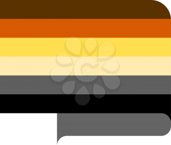 International Bear Brotherhood flag, vector illustration