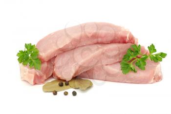 Royalty Free Photo of Pork and Parsley
