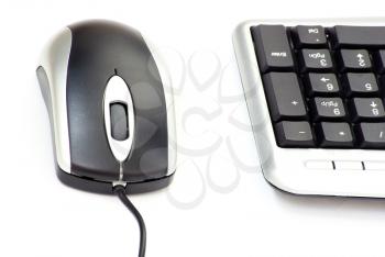 Royalty Free Photo of a Keyboard and Mouse
