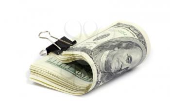 Royalty Free Photo of Money and a Clip