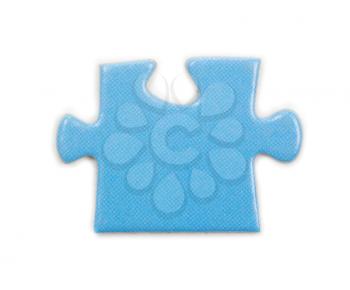 Royalty Free Photo of a Blue Puzzle Piece