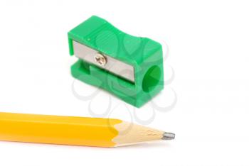 pencil sharpener isolated over white background