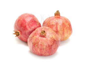 Pomegranate fruit isolated on white background