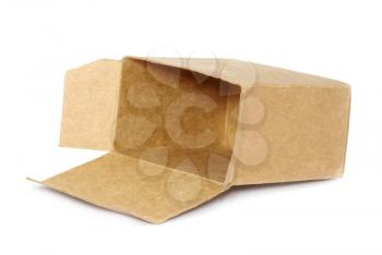cardboard box isolated on white