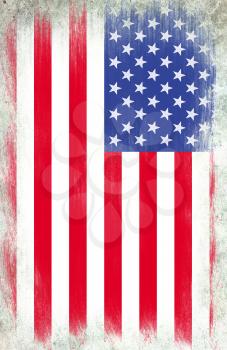 Grunge flag of USA
