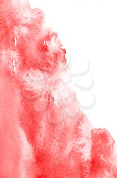 Abstract red watercolor background

