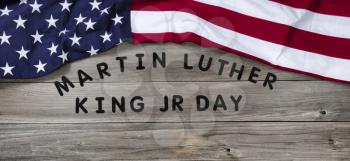 Martin Luther King Day background for freedom in United States concept 