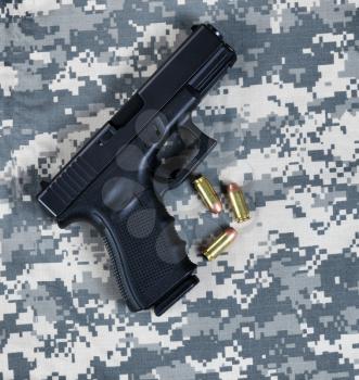 Military pistol for Memorial, 4th of July and Veteran Day holiday 