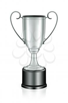 Silver trophy, vector