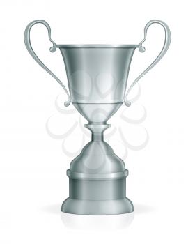 Silver trophy, vector