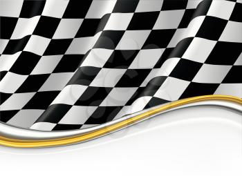 Checkered Flag, vector background