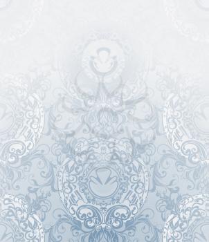 Seamless Wallpaper Pattern, pale blue