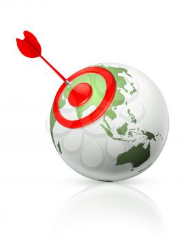 World target, vector icon