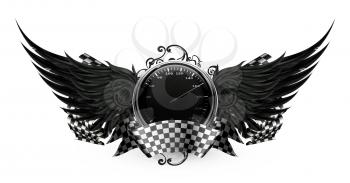 Wings Black, Racing emblem eps10