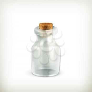 Empty jar, vector icon