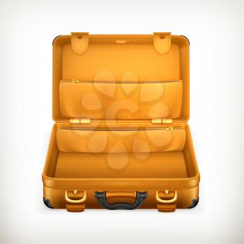 Open Suitcase, vector