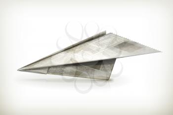Paper plane, vector