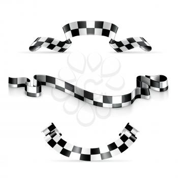 Checkered ribbons