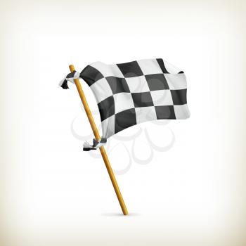 Checkered flag, vector