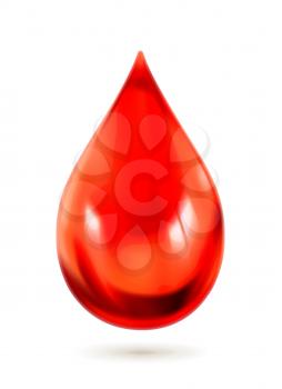 Drop of blood, vector icon