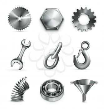 Industry, set of vector icons