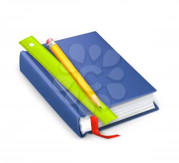 Schoolbook, vector icon