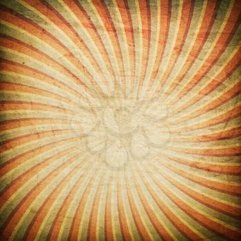Grunge swirl rays retro background