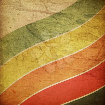 Vintage grunge colorful lines background.