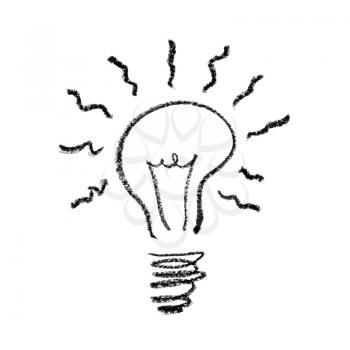 Handdrawed Light Bulb Symbol.