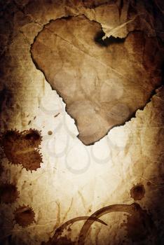 Dramatic love vintage abstract background.