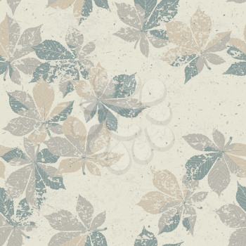 Autumn nature themed seamless pattern, vector, EPS10