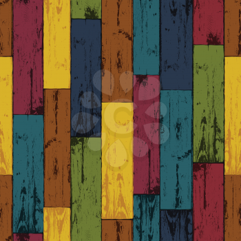 Colorful wooden background. Vector, EPS10
