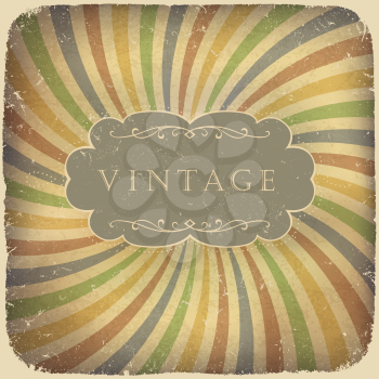 Grunge vintage card with space for text