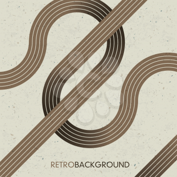 Intersecting lines. Retro background, vector, EPS10.