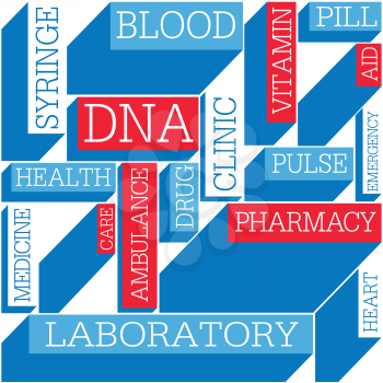 Medicine themed seamless background, vector