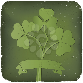 Clover background for St. Patrick's Day. EPS10