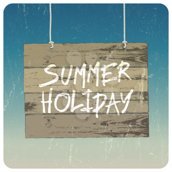 Summer holiday poster. Vector
