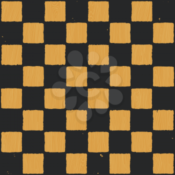 Grunge chessboard vector background.