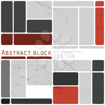 Abstract retro blocks design background colorful, Vector
