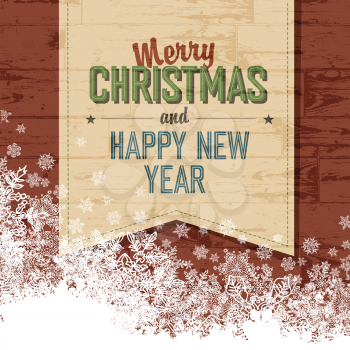 Merry Christmas Design Template With Isolated Side.Vector