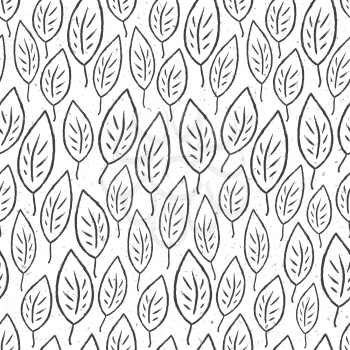 Seamless leaves pattern. Vector