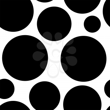 Seamless dot pattern. Black and white